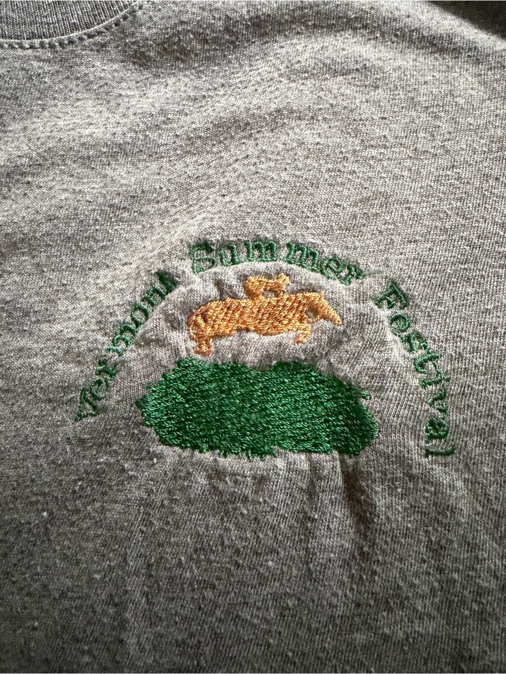 Woman’s Vermont Summer Festival Embroidered t-shirt